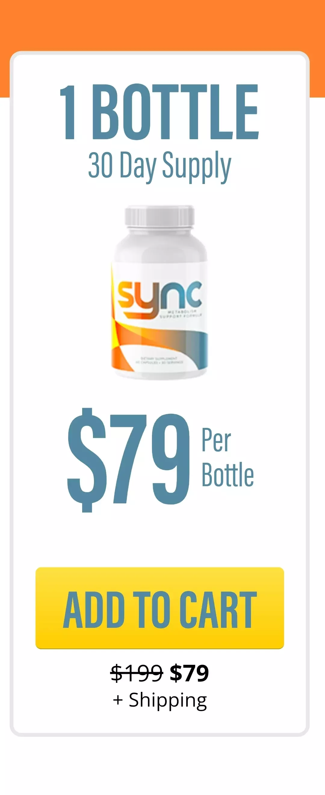 Sync 1 bottle pricing